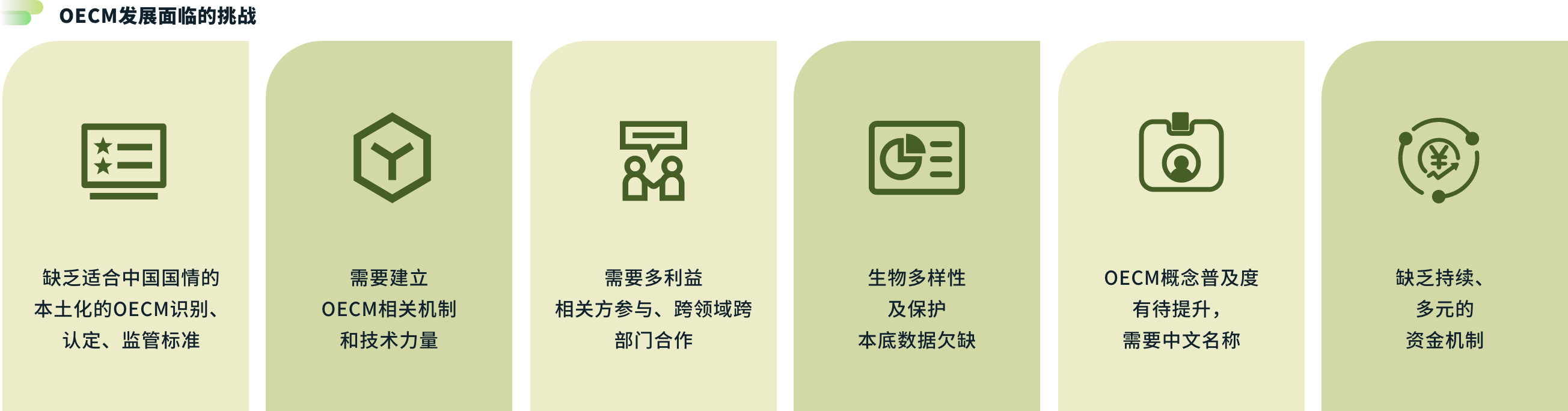 OECM发展面临的挑战